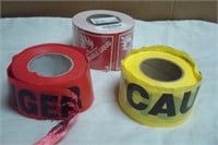 Various Caution Tapes - Danger and Flammable