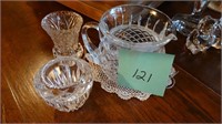 LEAD CRYSTAL 3 PIECES PITCHER