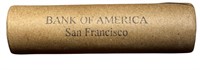 Vintage Bank of America SF Wheat Penny Roll