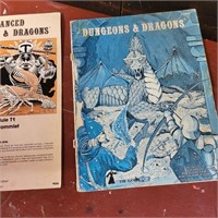 2 Vintage 80's Dungeon & Dragons Module Covers