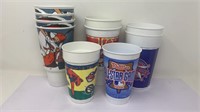 Vintage MLB Baseball Plastic Cups Lot