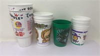 Vintage New Orleans Mardi Gras Plastic Cup Set