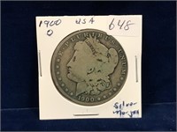 1900 O Morgan  U.S. Silver Dollar