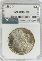 1884-O Morgan Silver Dollar MS-64 PL