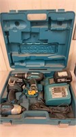 Makita 18V Drill Set W/ Case,Charger,2Batteries