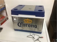Scarce Corona Beer Aluminum Cooler,Works