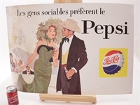 Annonce de Pepsi en carton, circa 1950