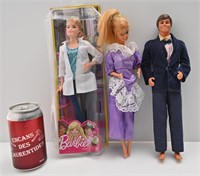 3 Barbie dont Ken des années '80