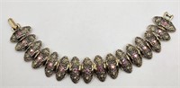 Judy Lee gold tone faux Pearl bracelet 7.5 in