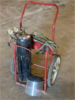 Welding Cart w/Tank & Torches etc