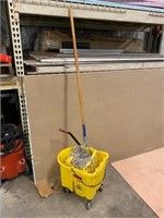 Rolling Mop Bucket and Mop