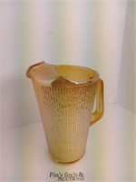 MID-CENTURY THICK GLASS PITCHER