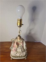 Victorian Lady Table Boudoir Ceramic Light Lamp