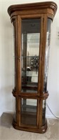 Glass Curio Cabinet with Lighting