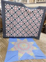 Vintage Star Quilt Top and Star Patch Quilt.