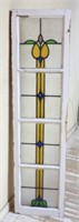 Stained Leaded Glass Transom Window.