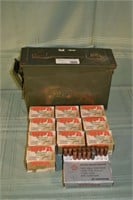 215 cartridges 7.62x39mm ammo with steel ammo box;