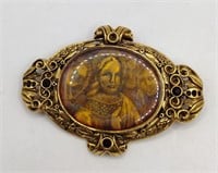 The Vatican library collection brooch religious