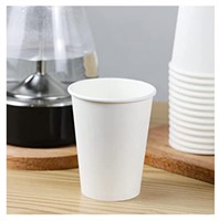 50-Pk 7 oz All-Purpose White Paper Disposable Cups