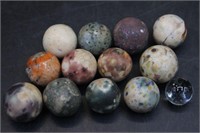 1800s Antique Clay & Glass Marbles
