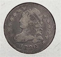 1820 Capped Bust Dime F+ Large O