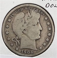 1906S Baber Half Dollar VG