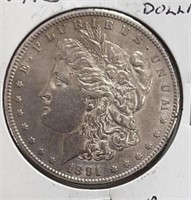 1891S Morgan Dollar AU