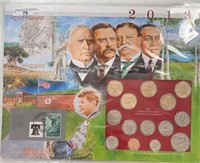 2013 UNC Set Coins and Stamps
