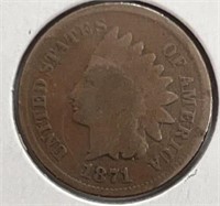 1871 Indian cent G+