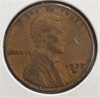 1937D Lincoln Cent EF+