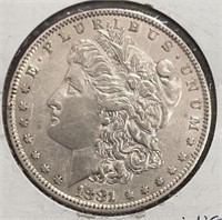 1881O Morgan Dollar UNC