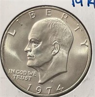 1974S Silver Eisenhower Dollar