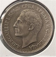 1925 Yugoslavia 1 Dinar