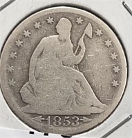 1853 Seated Liberty Half Dollars