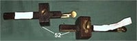 Pair rosewood & brass marking & mortise gages