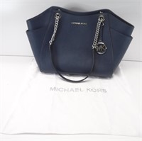 Michael Kors Purse w/ Cloth Storage Bag Navy Blue