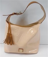 Dooney & Bourke Patent Leather Peach Purse Handbag