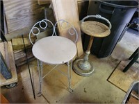 Ash tray and stool