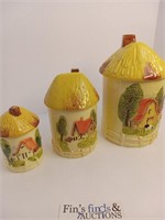 MID-CENTURY "OLD FARMHOUSE" COOKIE CANISTER SET