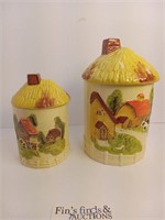 MID-CENTURY "OLD FARMHOUSE" COOKIE CANISTER SET