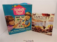 VINTAGE ROMPER ROOM PUZZLE & TAPESTRY GAME BUNDLE