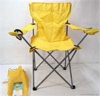 Lot of 2 NEW Sun Squad Yellow collapsible chair