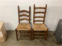 2 Cane Seat Chairs,Nice Shape