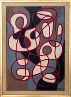 Kayo Lennar "Musicians" Oil on Canvas, 1993