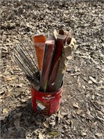 ASSORTED COFFEE CAN OF WELDING RODS