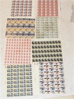 8 - PAGES OF VINTAGE STAMPS