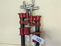 (2) Metal Pipe Clamps