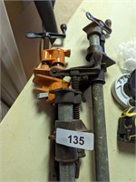 (3) Metal Pipe Clamps