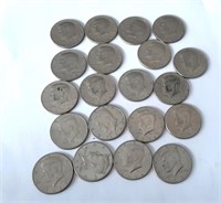 20 Kennedy Half Dollar Coins Mixed AU/BU