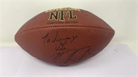 Autographed #81 NFL Wilson Football